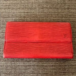 Authentic Louis Vuitton Epi Red International